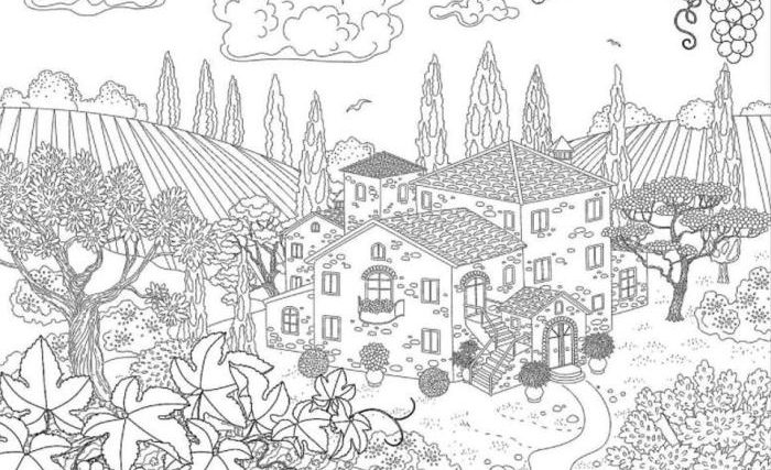 Children reading animated pictures coloring pages