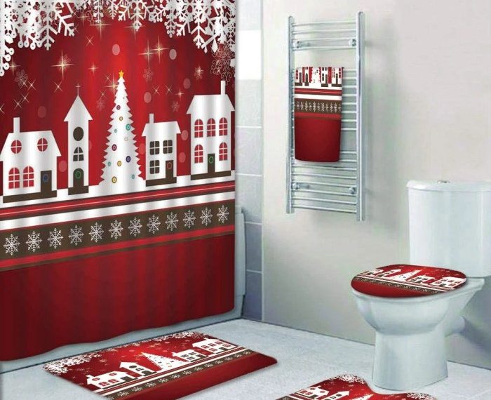 Christmas bathroom decor amazon