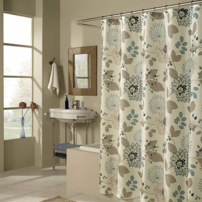 Bathroom decor shower curtains