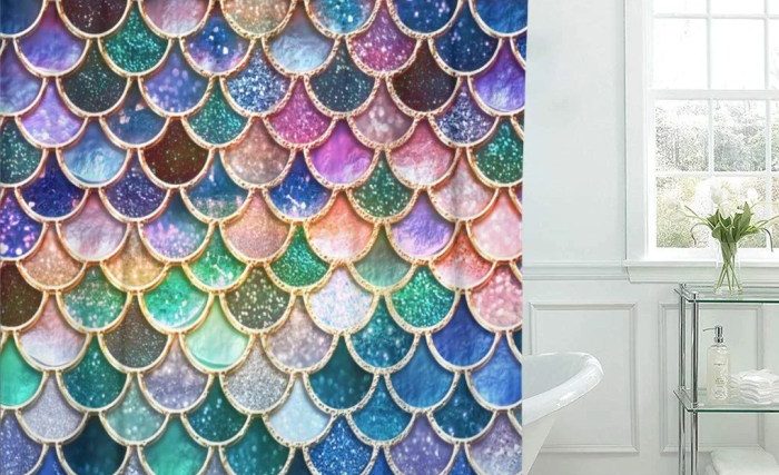 Mermaid theme bathroom decor