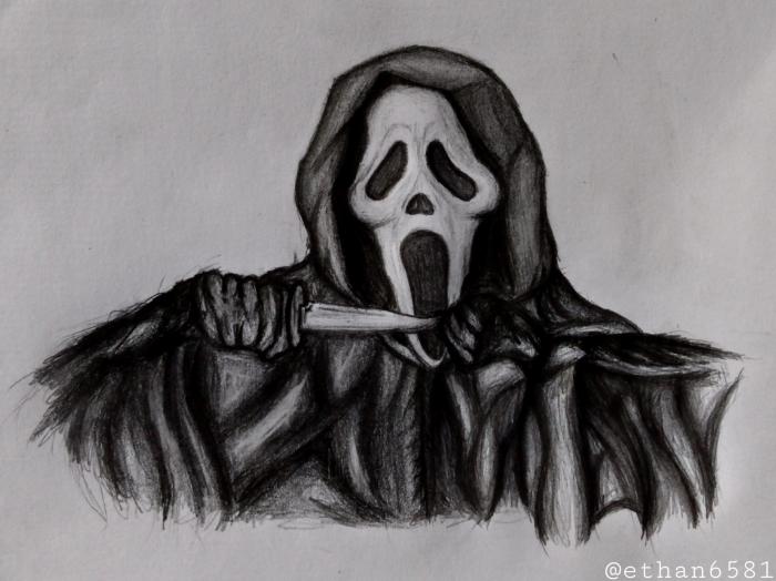 Scream logo easy drawing