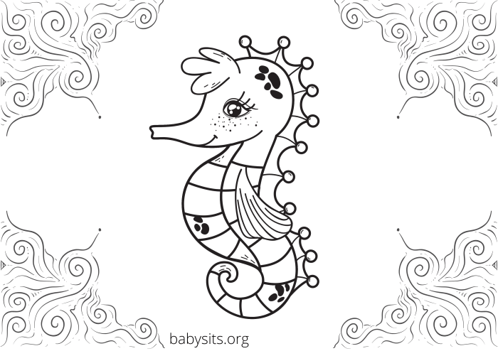 Coloring pages sea animals