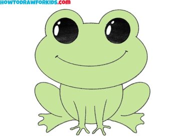 Drawing a frog easy