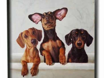 Weiner dog bathroom decor