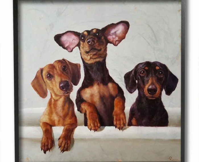 Weiner dog bathroom decor