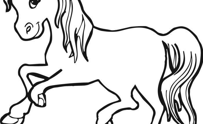 Cute animals coloring pages ponies