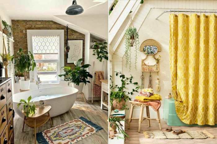 Boho bathroom decor ideas