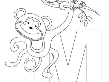 Animal coloring bookwith gold lettering