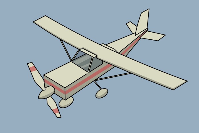 Mini airplane drawing easy