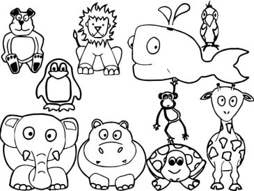 Animal free printable coloring pages