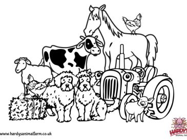 Farm animals printables coloring pages