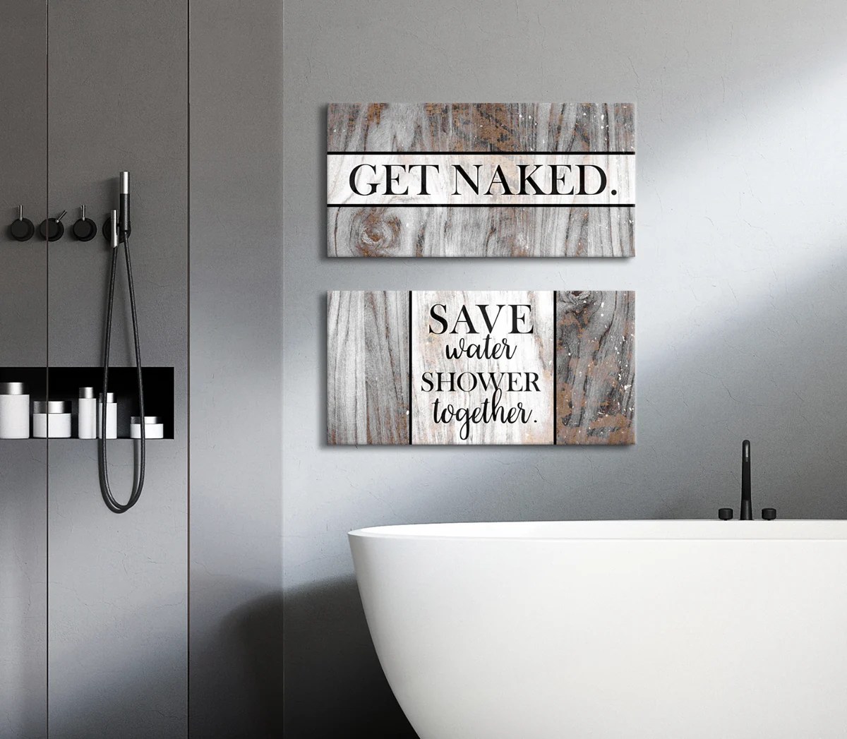 Bathroom wall decor funny