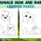 Coloring Pages of Cute Animals Hard