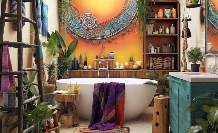 Boho bathroom decor ideas