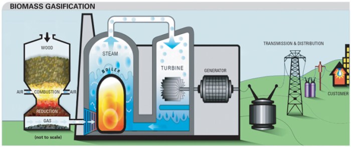 Biomass energy easy diagram drawing