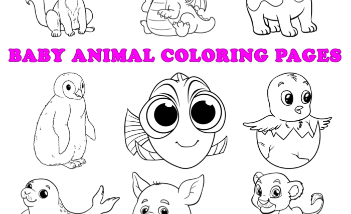 Black white coloring pictures of animals