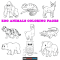 Black White Coloring Pictures of Animals