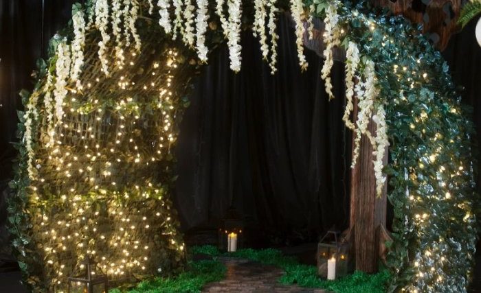 Enchanted forest bathroom decor