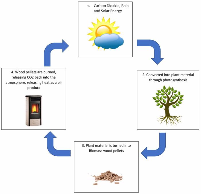 Biomass energy easy diagram drawing