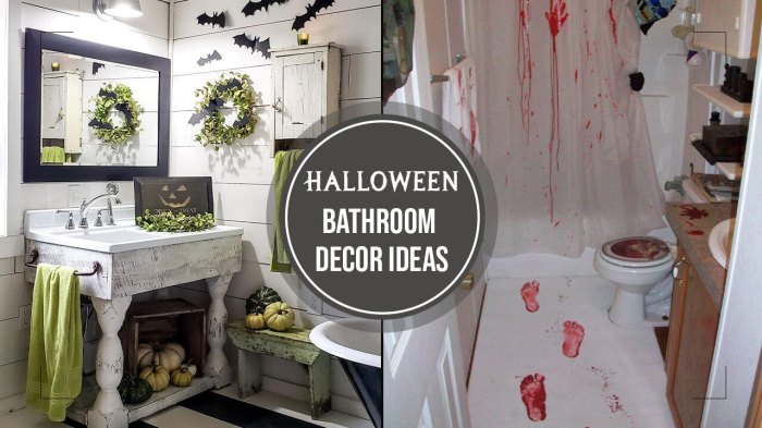 Halloween bathroom decor sets