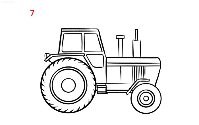 A tractor drawing easy