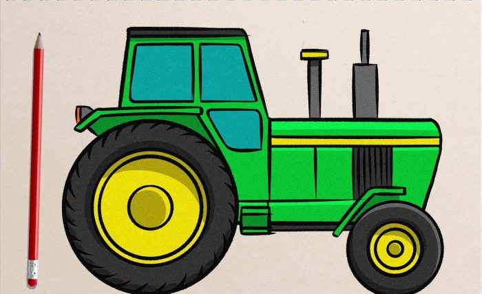 A tractor drawing easy