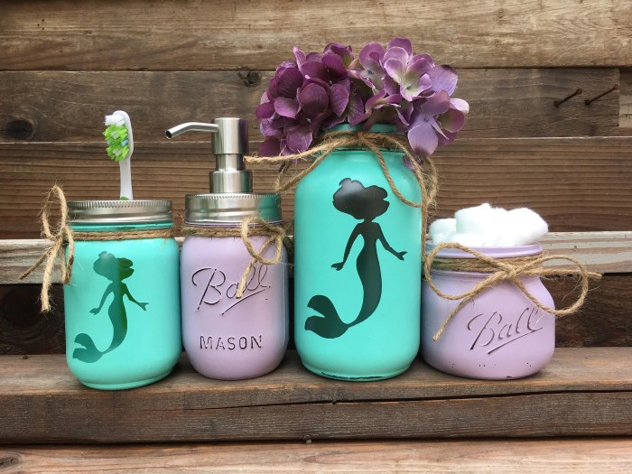 Mermaid theme bathroom decor