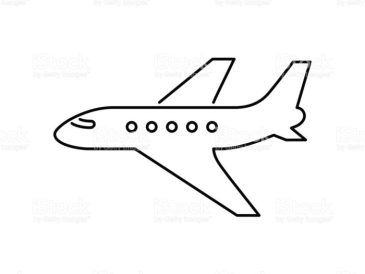 Mini airplane drawing easy