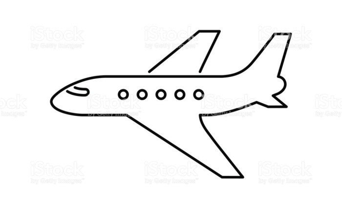 Mini airplane drawing easy