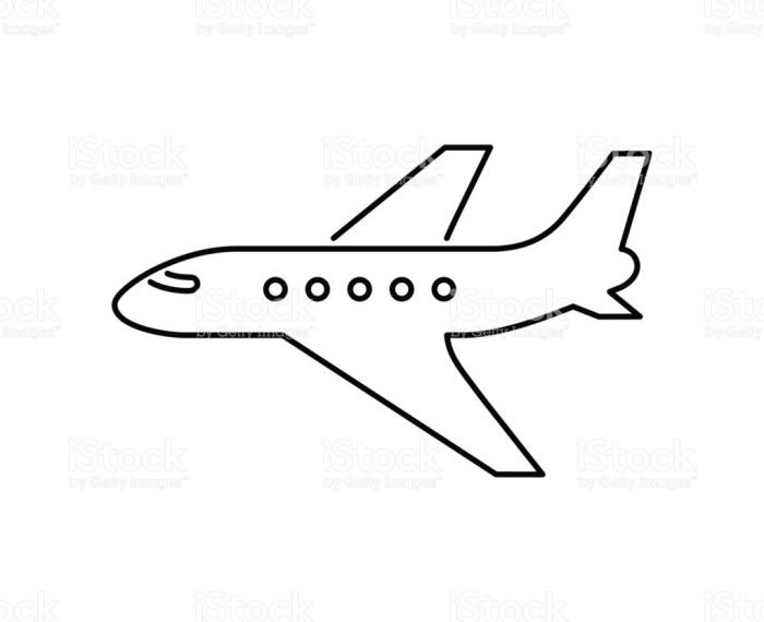 Mini airplane drawing easy