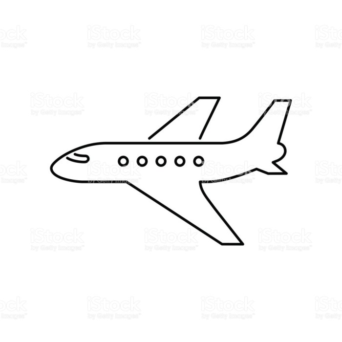 Mini airplane drawing easy