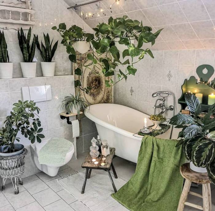 Bathroom plant decor ideas