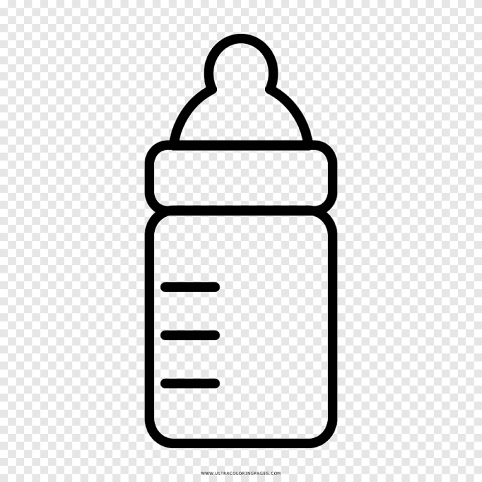 Drawing baby baby holding their bottle easy