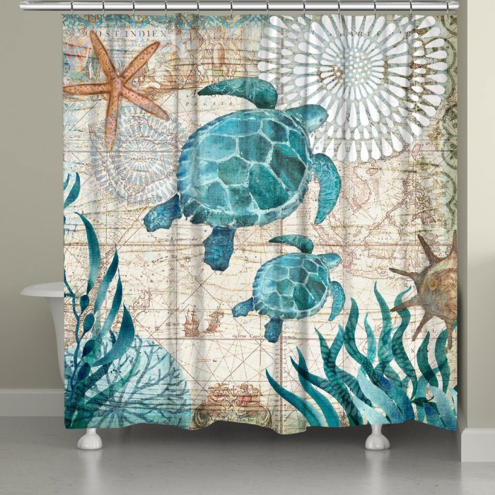 Sea turtle bathroom decor