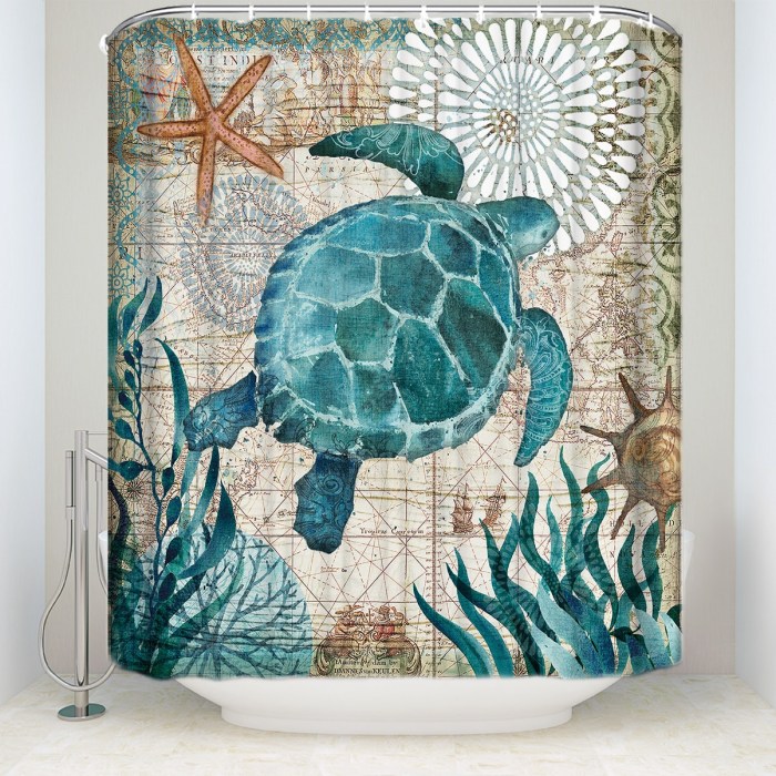 Sea turtle bathroom decor