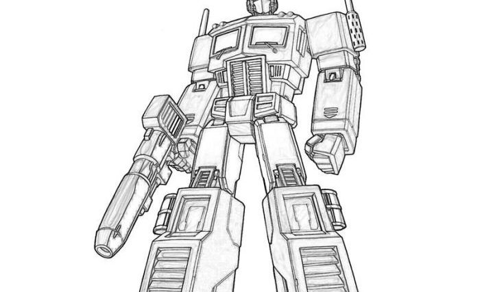 Transformers animated coloring book